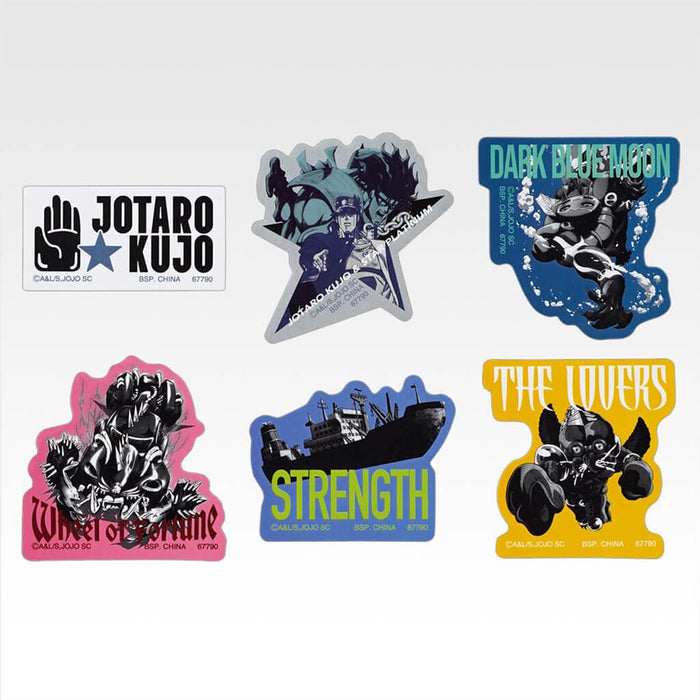 ICHIBAN KUJI JOJO'S BIZARRE ADVENTURE STARDUST CRUSADERS STAND RUSH! - LOTE COMPLETO DE PEGATINAS K