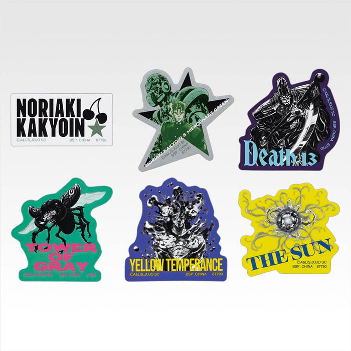 ICHIBAN KUJI JOJO'S BIZARRE ADVENTURE STARDUST CRUSADERS STAND RUSH! - LOTE COMPLETO DE PEGATINAS K