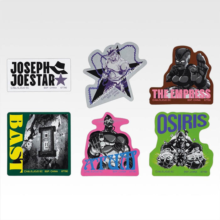 ICHIBAN KUJI JOJO'S BIZARRE ADVENTURE STARDUST CRUSADERS STAND RUSH! - LOTE COMPLETO DE PEGATINAS K