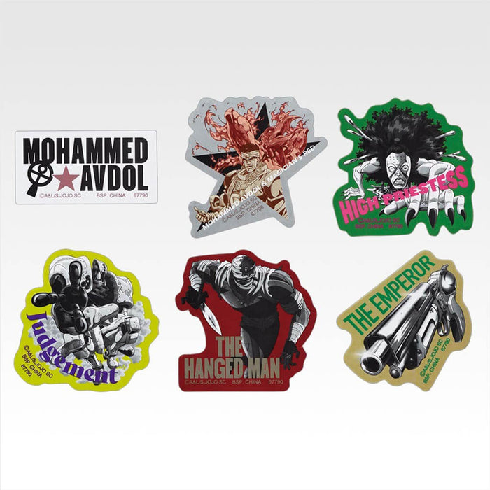 ICHIBAN KUJI JOJO'S BIZARRE ADVENTURE STARDUST CRUSADERS STAND RUSH! - LOTE COMPLETO DE PEGATINAS K