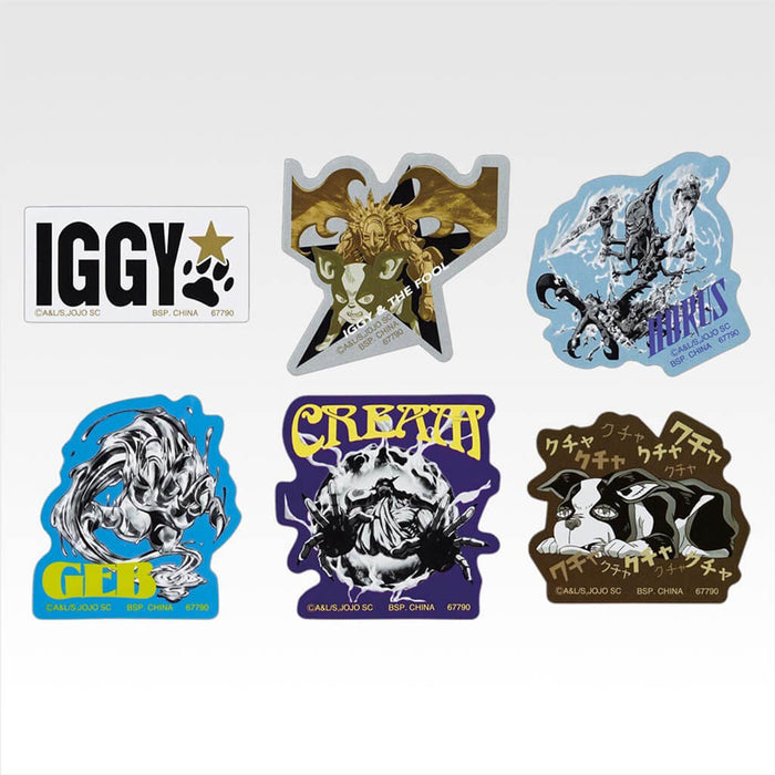 ICHIBAN KUJI JOJO'S BIZARRE ADVENTURE STARDUST CRUSADERS STAND RUSH! - LOTE COMPLETO DE PEGATINAS K