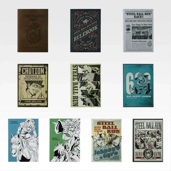 ICHIBAN KUJI JOJO'S BIZARRE ADVENTURE STEEL BALL RUN - NOTEBOOK COLLECTION FULL SET LOT I