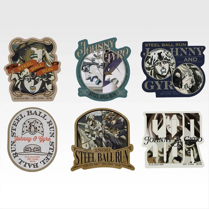 ICHIBAN KUJI JOJO'S BIZARRE ADVENTURE STEEL BALL RUN - STICKER FULL SET LOT J