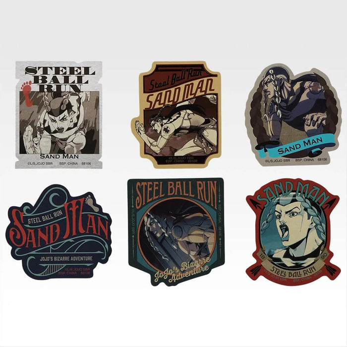 ICHIBAN KUJI JOJO'S BIZARRE ADVENTURE STEEL BALL RUN - STICKER FULL SET LOT J