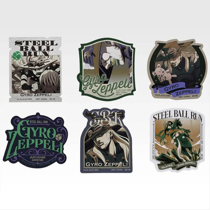 ICHIBAN KUJI JOJO'S BIZARRE ADVENTURE STEEL BALL RUN - STICKER FULL SET LOT J