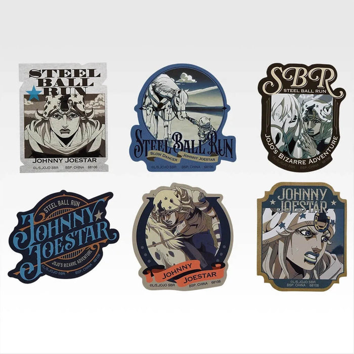 ICHIBAN KUJI JOJO'S BIZARRE ADVENTURE STEEL BALL RUN - STICKER FULL SET LOT J