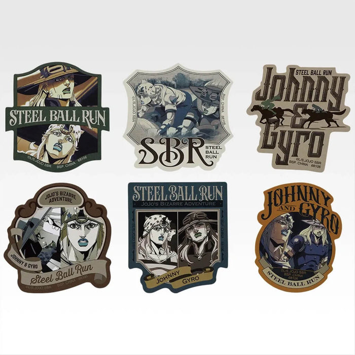 ICHIBAN KUJI JOJO'S BIZARRE ADVENTURE STEEL BALL RUN - STICKER FULL SET LOT J