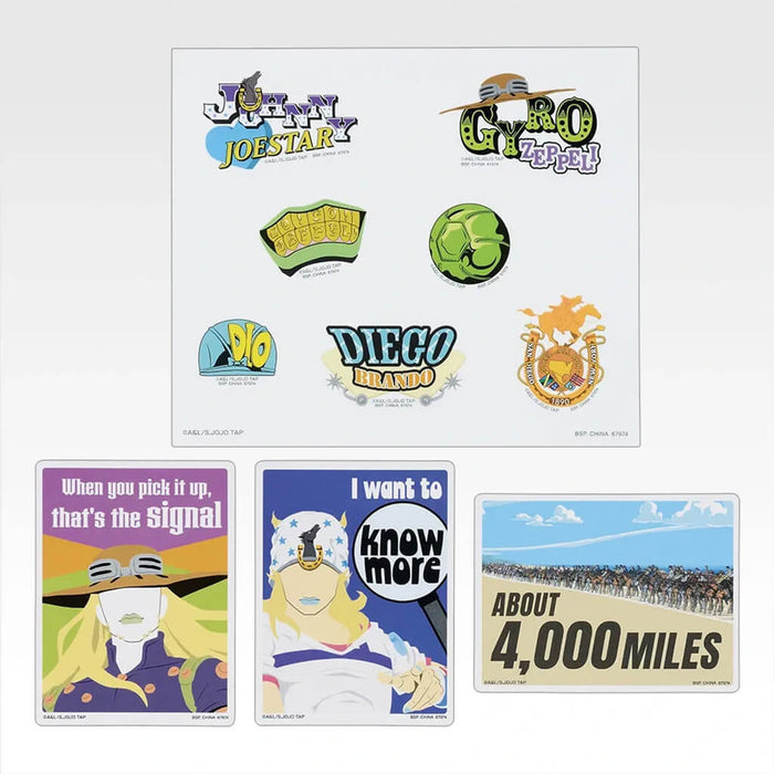 ICHIBAN KUJI JOJO'S BIZARRE ADVENTURE THE GATHERING OF STARS - STICKER COLLECTION FULL SET LOT L