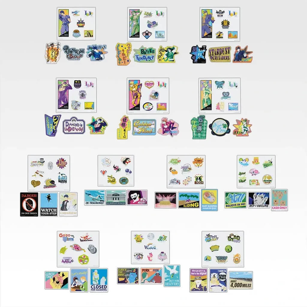 Goodies Stickers Lot L Ichiban Kuji 6 to 14 cm – Jojo's Bizarre
