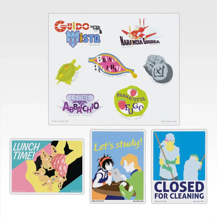 ICHIBAN KUJI JOJO'S BIZARRE ADVENTURE THE GATHERING OF STARS - STICKER COLLECTION FULL SET LOT L