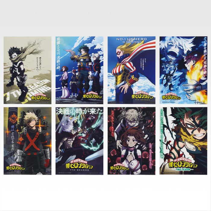 ICHIBAN KUJI MY HERO ACADEMIA ABOVE HAPPINESS - CLEAR POSTER FULL SET LOT H
