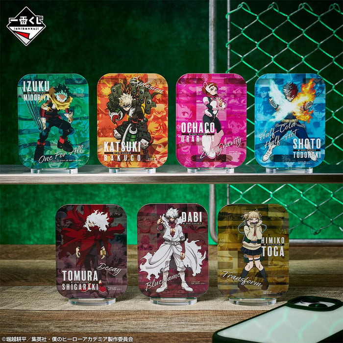 ICHIBAN KUJI MY HERO ACADEMIA CONFLICTING FEELINGS - ACRYLIC STAND FULL SET LOT G