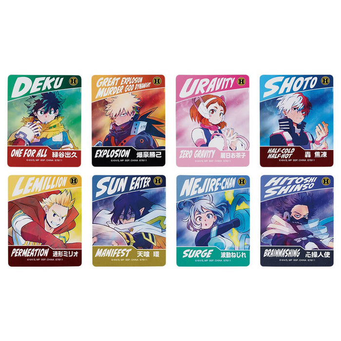 ICHIBAN KUJI MY HERO ACADEMIA CONFLICTING FEELINGS - STICKERS FULL SET LOT J