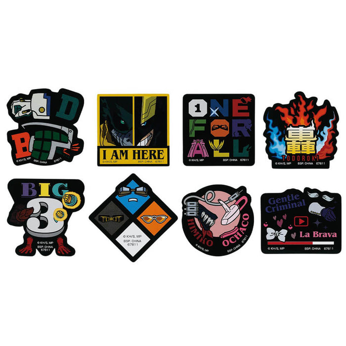 ICHIBAN KUJI MY HERO ACADEMIA CONFLICTING FEELINGS - STICKERS FULL SET LOT J