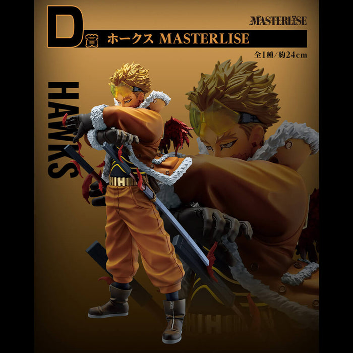 Lote D de la figura de Hawks de Ichiban Kuji My Hero Academia: El poder del tejido