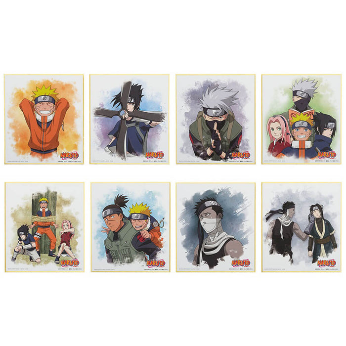 ICHIBAN KUJI NARUTO TIERRA DE ONDAS - MINI SHIKISHI JUEGO COMPLETO LOTE H