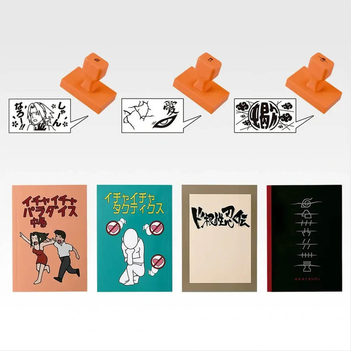 ICHIBAN KUJI NARUTO SHIPPUDEN KAZEKAGE RESCUE ARC - STAMP AND NOTEBOOK COLLECTION FULL SET LOT G