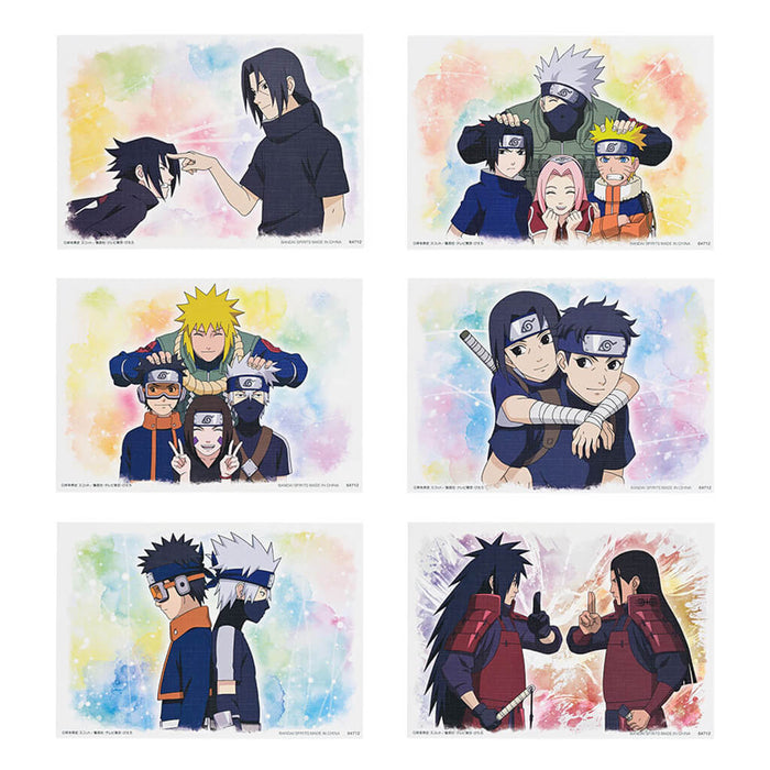 ICHIBAN KUJI NARUTO SHIPPUDEN RED EYES THAT REFLECT THE SOUL - CANVAS BOARD FULL SET LOT I