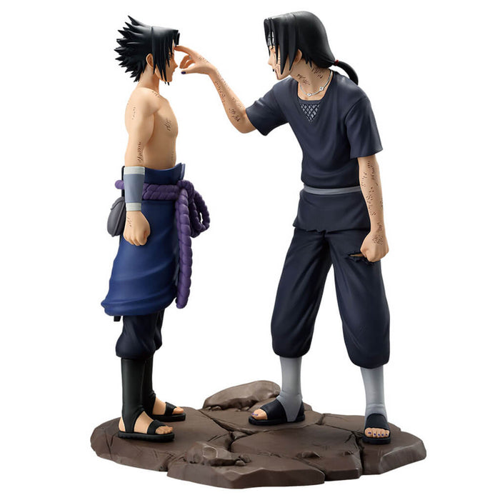 ICHIBAN KUJI NARUTO SHIPPUDEN RED EYES THAT REFLECT THE SOUL - FIGURINE SASUKE & ITACHI LAST ONE