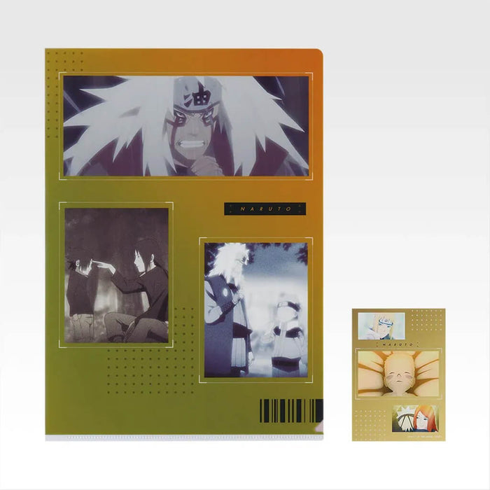 ICHIBAN KUJI NARUTO SHIPPUDEN THE BRIDGE OF PEACE AND THE LAMENT OF REINCARNATION - CLEAR FILE + STICKERS FULL SET LOT J