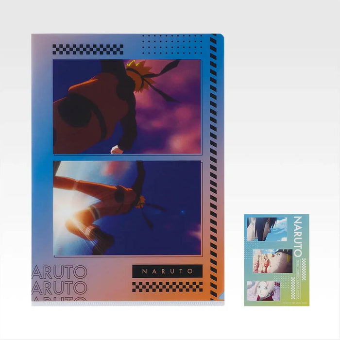 ICHIBAN KUJI NARUTO SHIPPUDEN THE BRIDGE OF PEACE AND THE LAMENT OF REINCARNATION - CLEAR FILE + STICKERS FULL SET LOT J