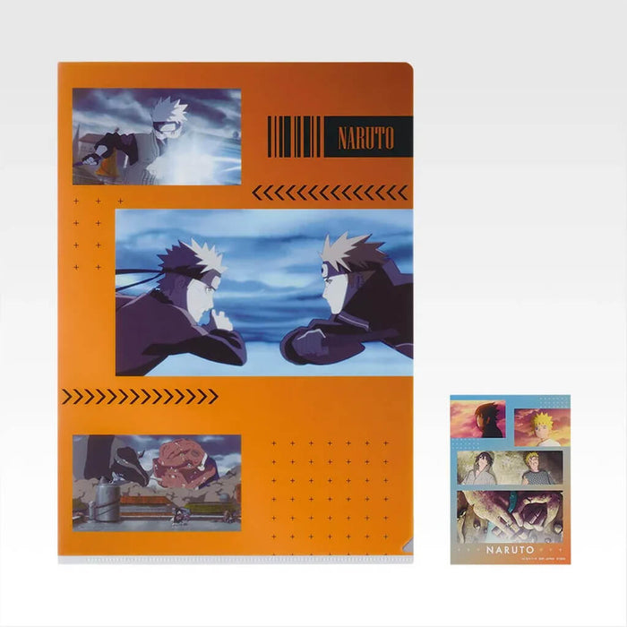 ICHIBAN KUJI NARUTO SHIPPUDEN THE BRIDGE OF PEACE AND THE LAMENT OF REINCARNATION - CLEAR FILE + STICKERS FULL SET LOT J