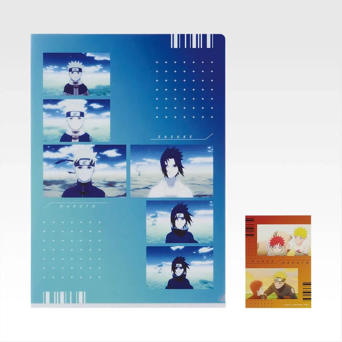ICHIBAN KUJI NARUTO SHIPPUDEN THE BRIDGE OF PEACE AND THE LAMENT OF REINCARNATION - CLEAR FILE + STICKERS FULL SET LOT J