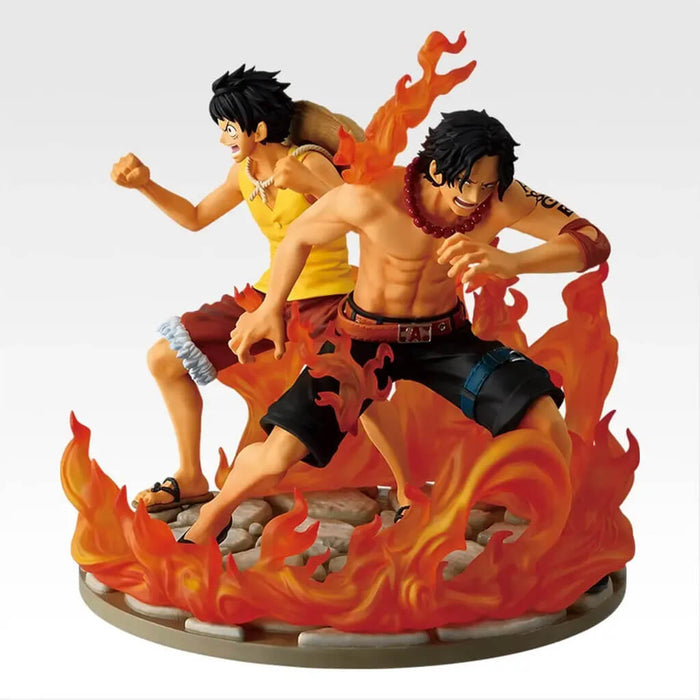 ICHIBAN KUJI ONE PIECE DRAMATIC MEMORIES - FIGURINE ACE & MONKEY D. LUFFY LAST ONE