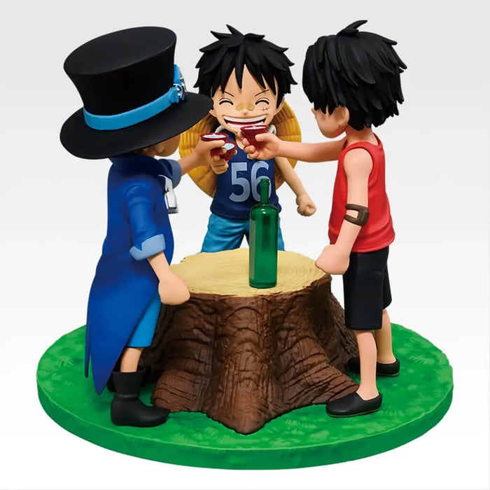 ICHIBAN KUJI ONE PIECE DRAMATIC MEMORIES - FIGURINE ACE & SABO & MONKEY D. LUFFY LOT A