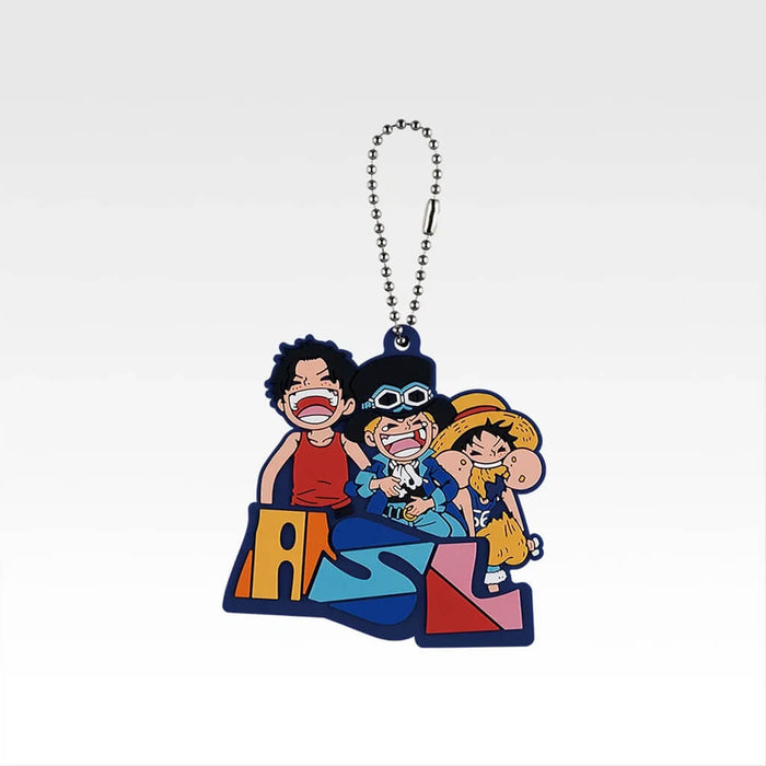 ICHIBAN KUJI ONE PIECE DRAMATIC MEMORIES - RUBBER KEYCHAIN FULL SET LOT I
