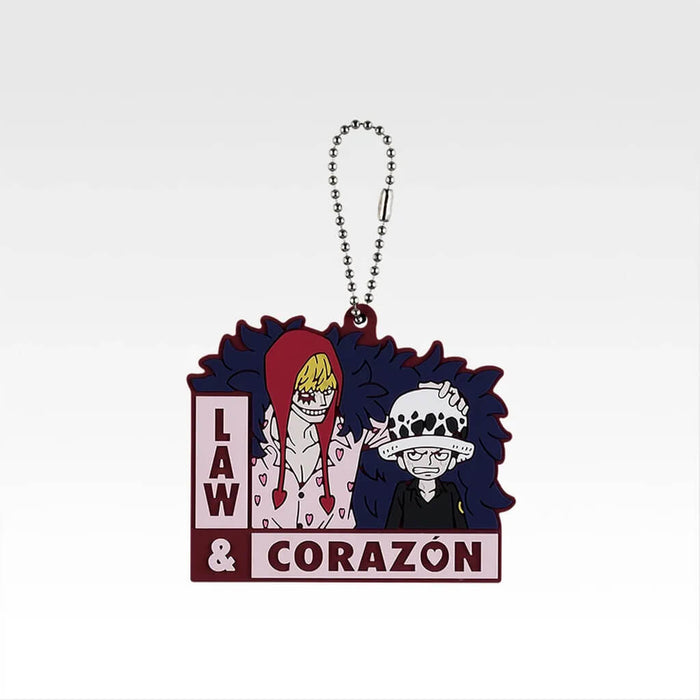 ICHIBAN KUJI ONE PIECE DRAMATIC MEMORIES - RUBBER KEYCHAIN FULL SET LOT I