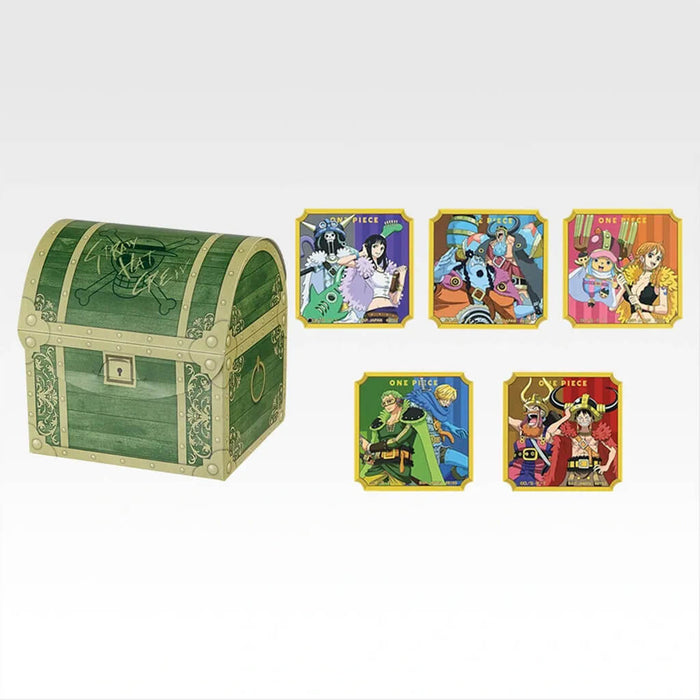 ICHIBAN KUJI ONE PIECE ELBAF ARC GIANT BASH!! VOL.1 - TREASURE CHEST STICKER FULL SET LOT G