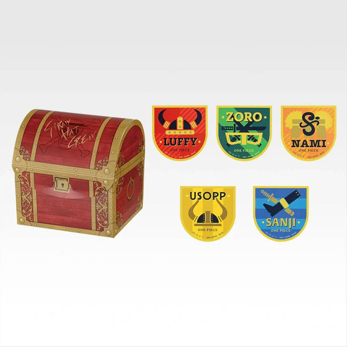 ICHIBAN KUJI ONE PIECE ELBAF ARC GIANT BASH!! VOL.1 - TREASURE CHEST STICKER FULL SET LOT G