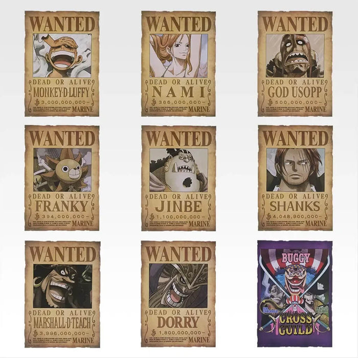 ICHIBAN KUJI ONE PIECE ELBAF ARC GIANT BASH!! VOL.1 - WANTED POSTER GIANT VOL.1 FULL SET LOT J