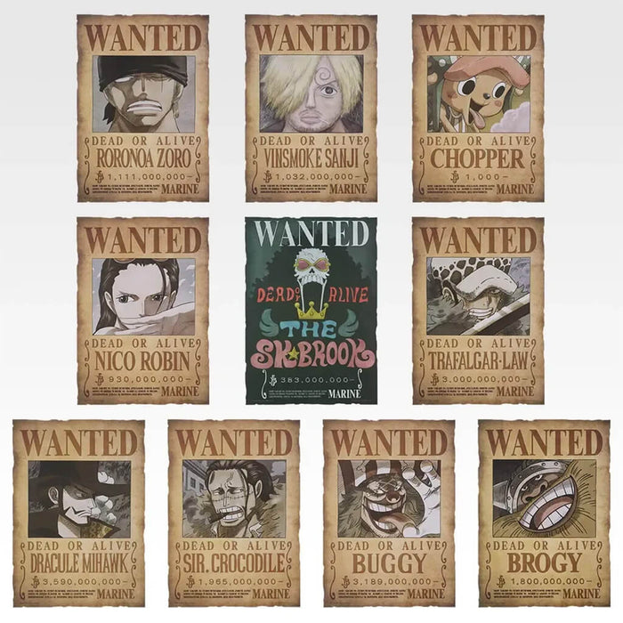 ICHIBAN KUJI ONE PIECE ELBAF ARC GIANT BASH!! VOL.2 - WANTED POSTER GIANT VOL.2 FULL SET LOT J