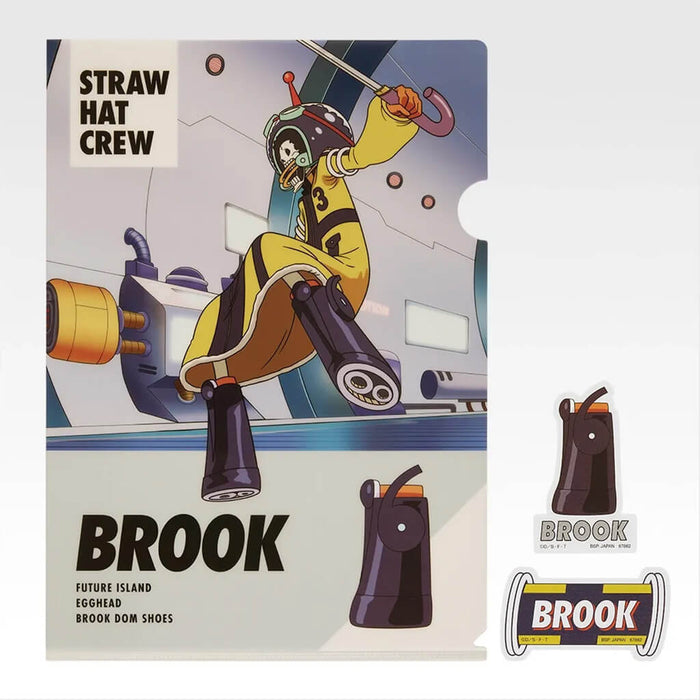 ICHIBAN KUJI ONE PIECE FUTURE ISLAND EGGHEAD BURST OF ENERGY - CLEAR FILE + STICKERS FULL SET LOT K