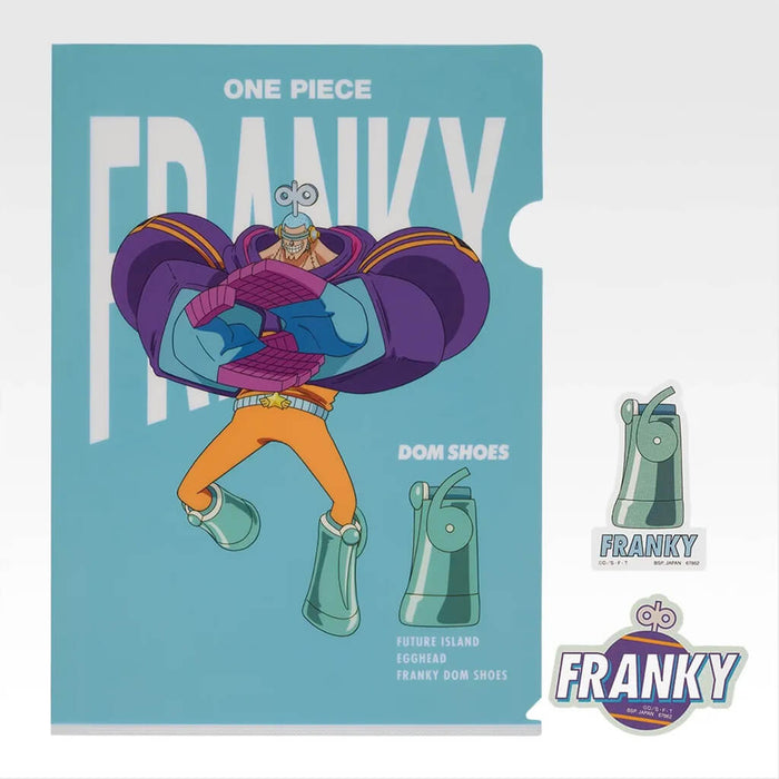 ICHIBAN KUJI ONE PIECE FUTURE ISLAND EGGHEAD BURST OF ENERGY - CLEAR FILE + STICKERS FULL SET LOT K