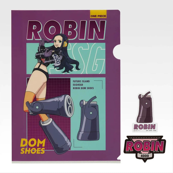 ICHIBAN KUJI ONE PIECE FUTURE ISLAND EGGHEAD BURST OF ENERGY - CLEAR FILE + STICKERS FULL SET LOT K