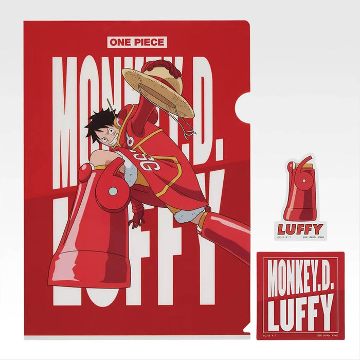 ICHIBAN KUJI ONE PIECE FUTURE ISLAND EGGHEAD BURST OF ENERGY - CLEAR FILE + STICKERS FULL SET LOT K