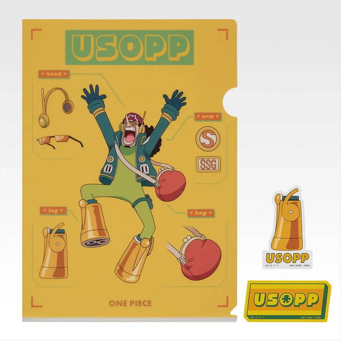 ICHIBAN KUJI ONE PIECE FUTURE ISLAND EGGHEAD BURST OF ENERGY - CLEAR FILE + STICKERS FULL SET LOT K