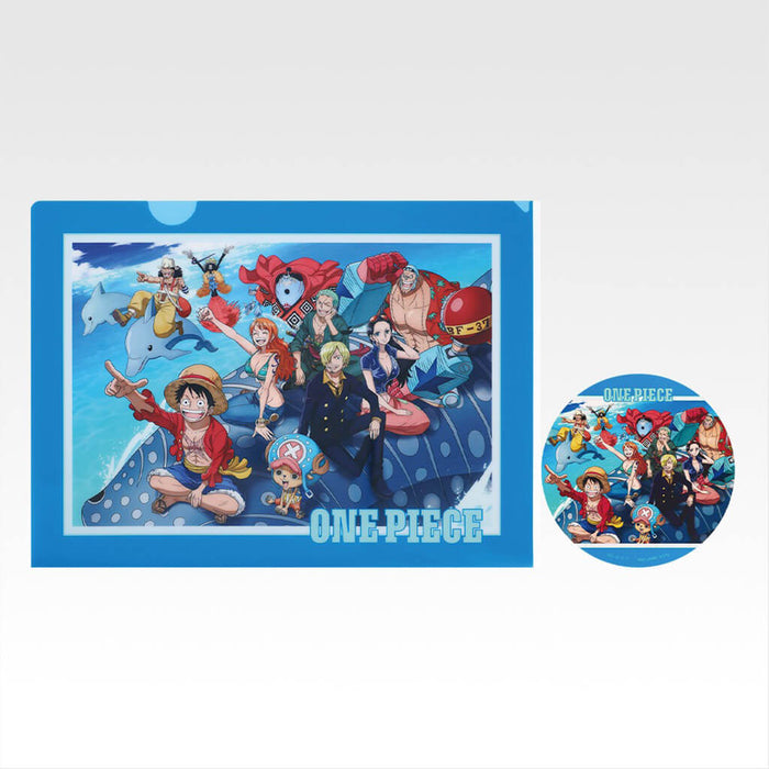 ICHIBAN KUJI ONE PIECE FUTURE ISLAND EGGHEAD MY FEELINGS FOR YOU - CLEAR FILE + STICKERS FULL SET LOT I