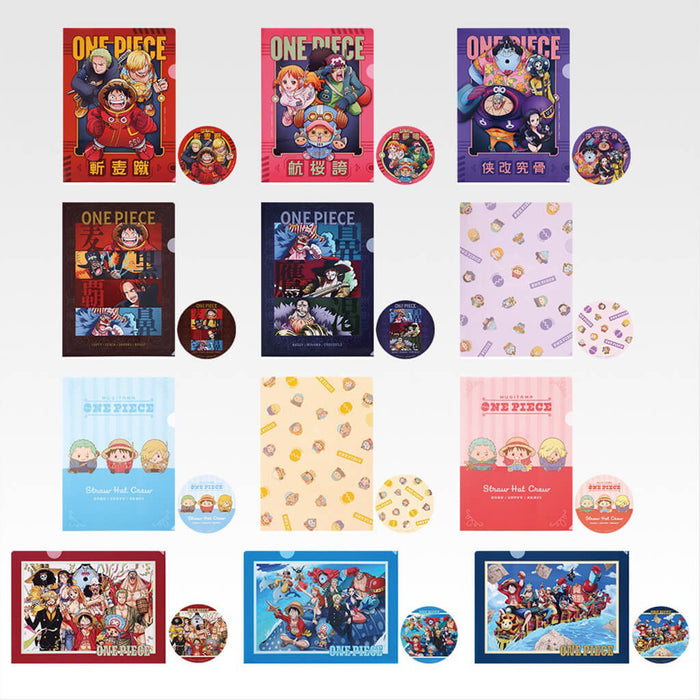 ICHIBAN KUJI ONE PIECE FUTURE ISLAND EGGHEAD MY FEELINGS FOR YOU - CLEAR FILE + STICKERS FULL SET LOT I