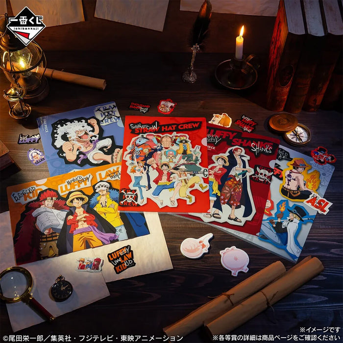 ICHIBAN KUJI ONE PIECE MONKEY D. LUFFY MEMORIES OF ADVENTURE - DESK ASSORTMENT FULL SET LOT I