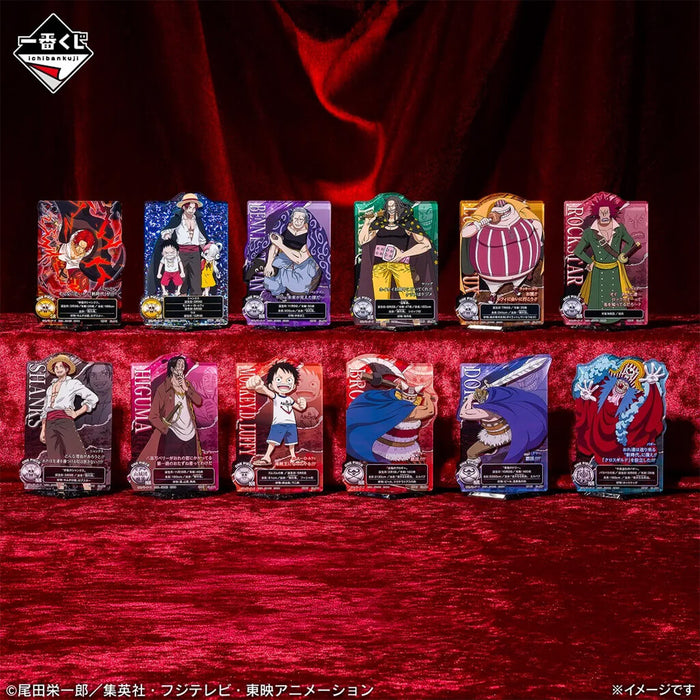 ICHIBAN KUJI ONE PIECE RED-HAIRED PIRATES - ACRYLIC STAND FULL SET LOT H