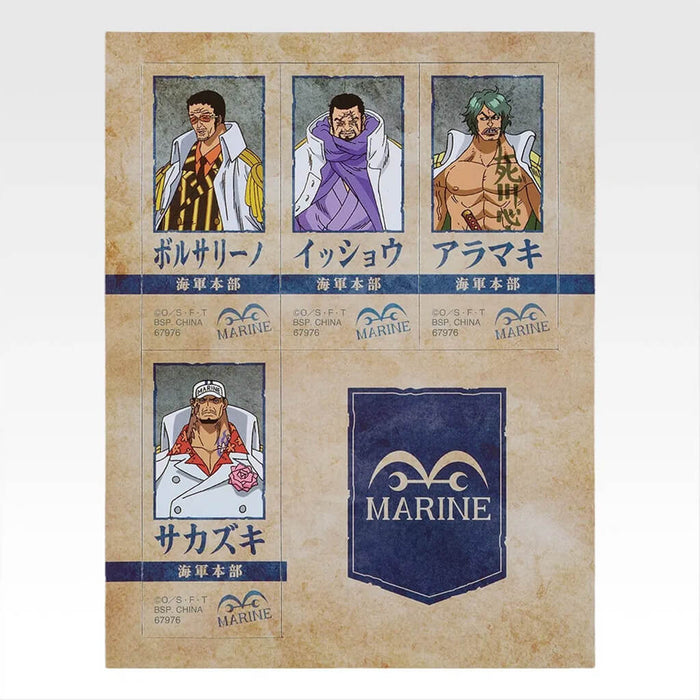 ICHIBAN KUJI ONE PIECE RED-HAIRED PIRATES - DECORATIVE MAGNET FULL SET LOT I
