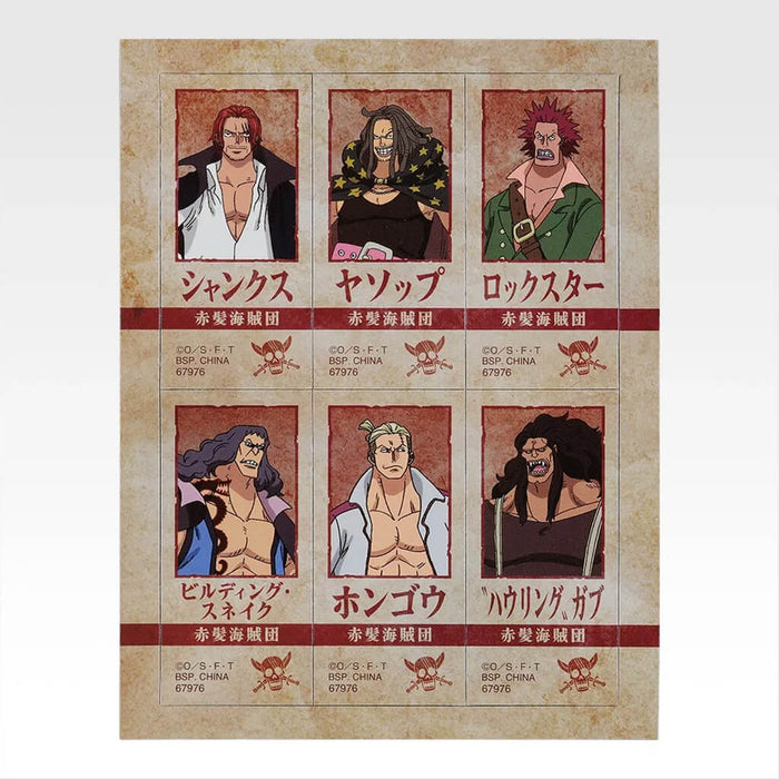 ICHIBAN KUJI ONE PIECE RED-HAIRED PIRATES - DECORATIVE MAGNET FULL SET LOT I