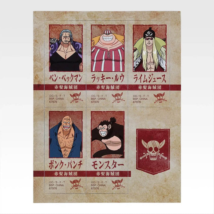 ICHIBAN KUJI ONE PIECE RED-HAIRED PIRATES - DECORATIVE MAGNET FULL SET LOT I
