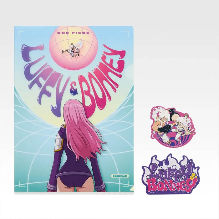 ICHIBAN KUJI ONE PIECE THE FUTURE WE ENVISION - CLEAR FILE + STICKERS FULL SET LOT I