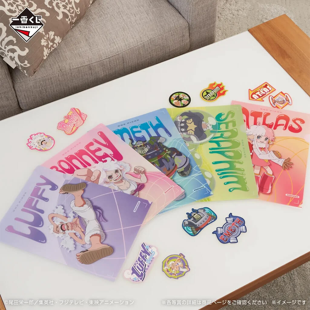 Goodies Clear File Lot I Ichiban Kuji Format A4, Stickers 6 cm – One ...
