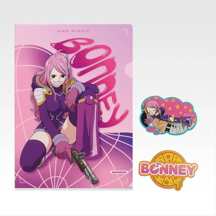 ICHIBAN KUJI ONE PIECE THE FUTURE WE ENVISION - CLEAR FILE + STICKERS FULL SET LOT I